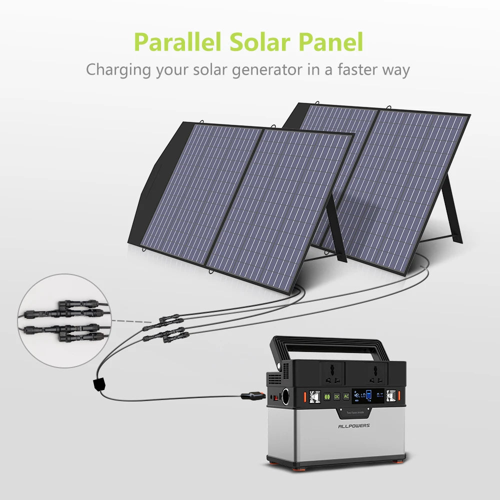 Hopfällbar Solpanel